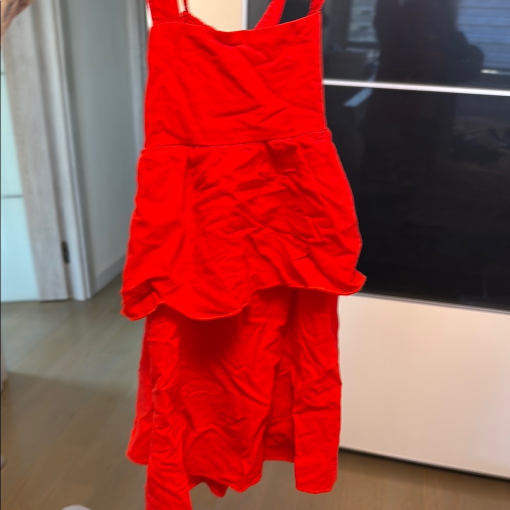 Chaser Vibrant Red Layered Dress size 3